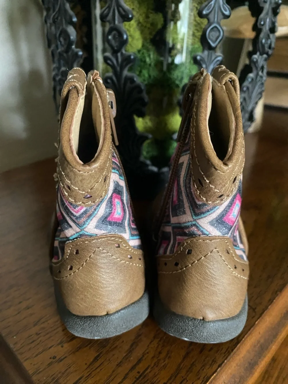 Roper CowBabies glitter geo tan Infants boots 🆕